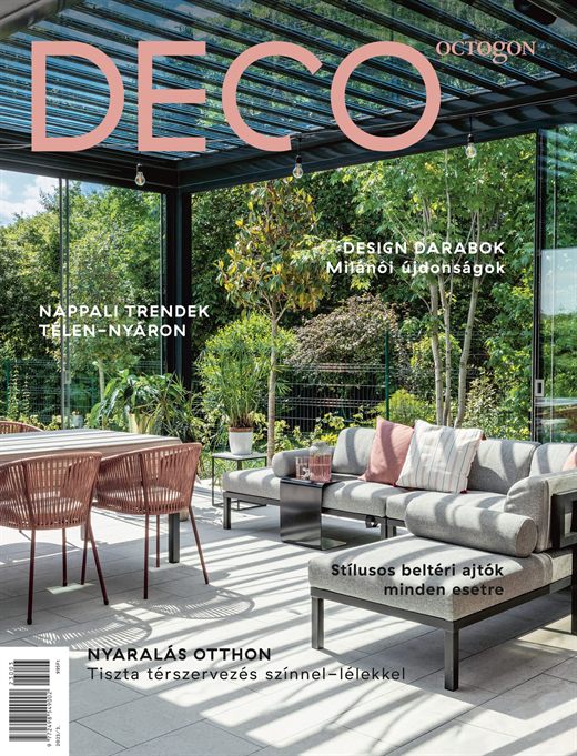 Octogon DECO magazine cover featuring the covered terrace