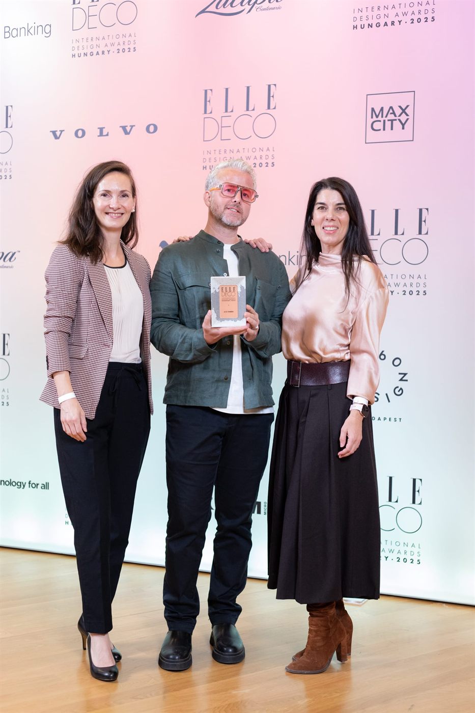 Receiving the EDIDA Product of the Year award at Elle Deco International Design Awards 2025