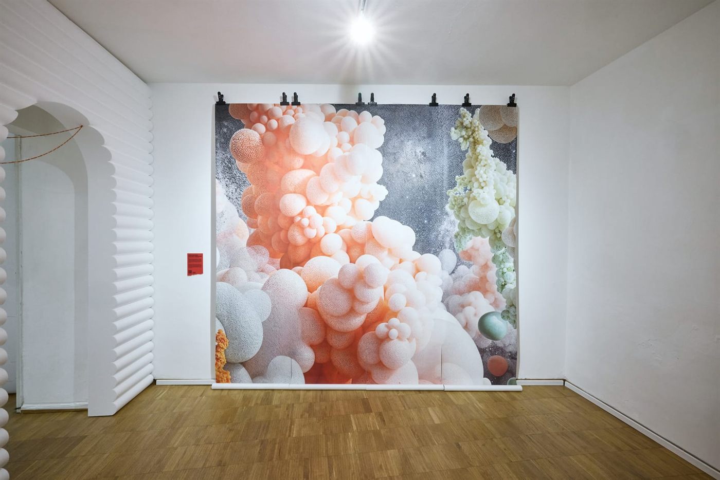 Thermosphere wallpaper exhibited at Milan Design Week 2025